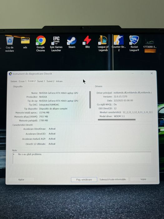 Laptop Gaming ASUS ROG Strix G17 G713PV inca in garantie