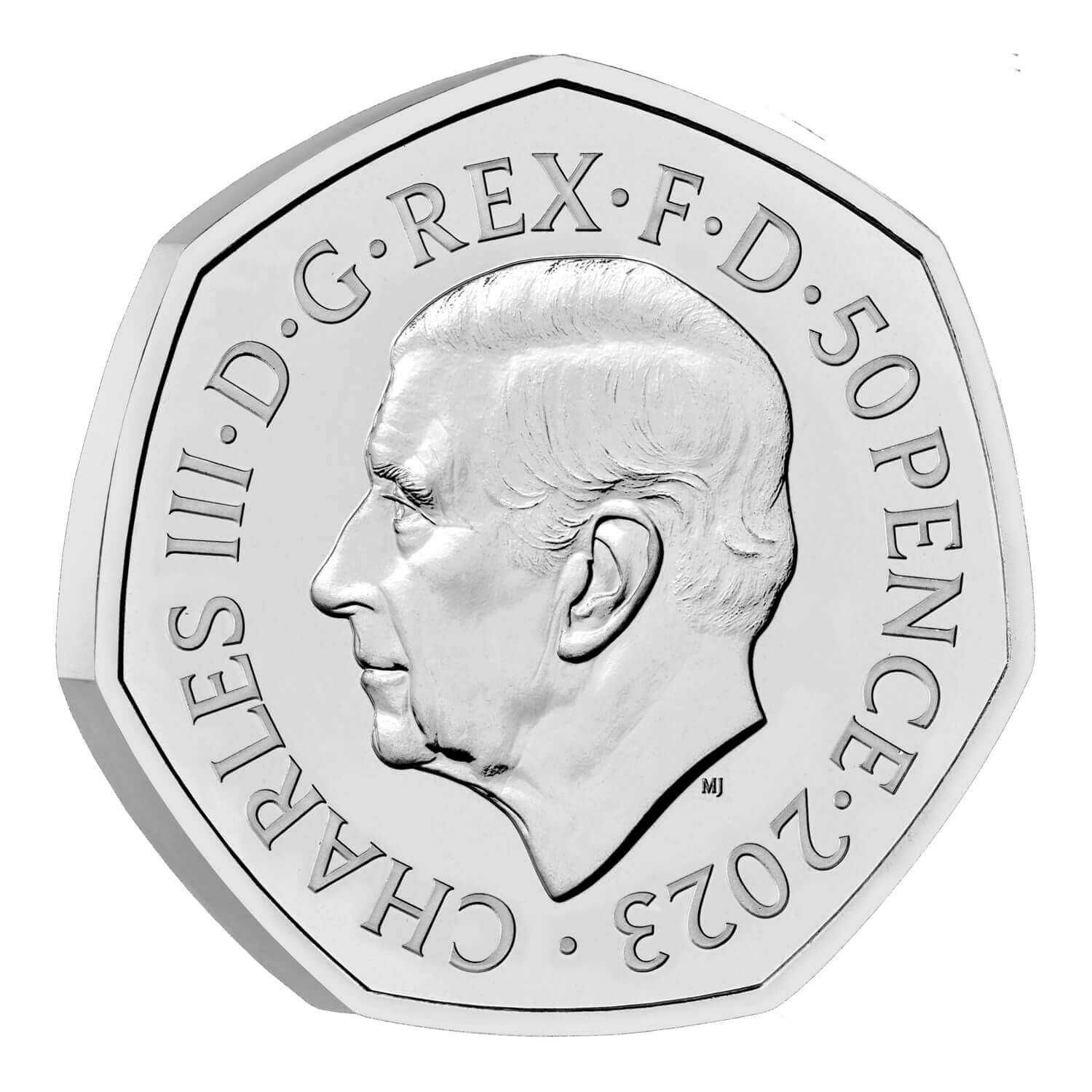 50p UK 2023 Хогуортс - магическа монета