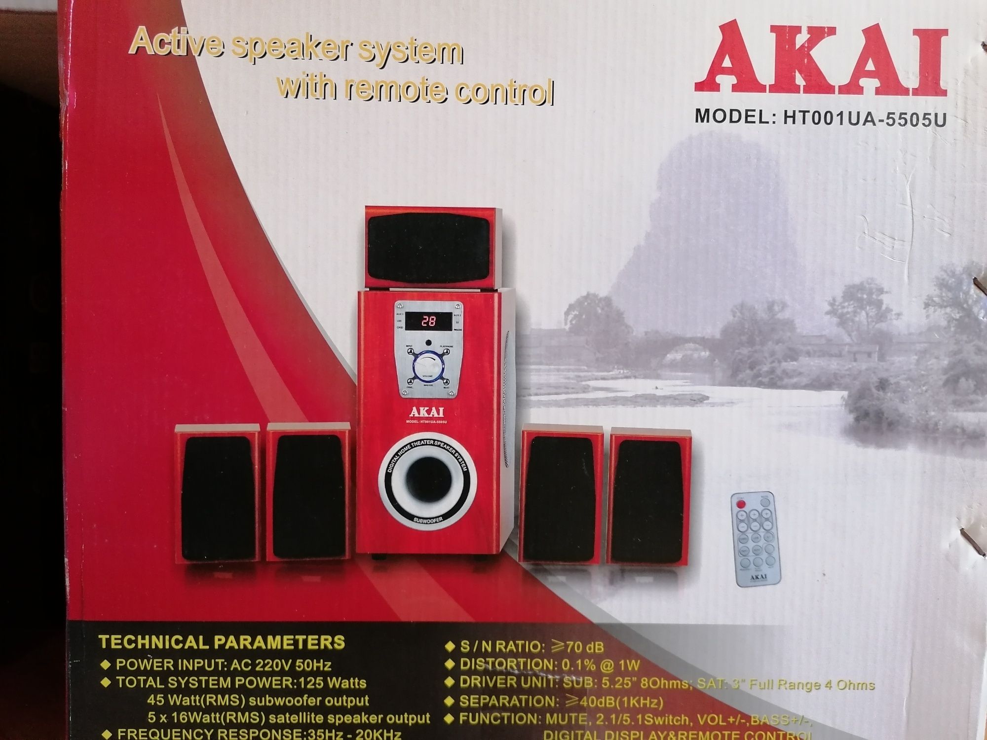 Sistem activ dolby surround 5+1 Akai