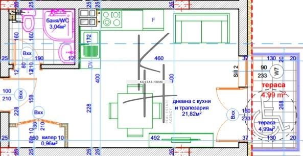 1-стаен в Варна-Христо Ботев площ 42 цена 65500