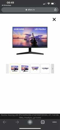 Monitor Gaming LED Samsung defect pt piese si incarcator original