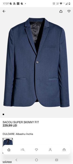 Sacou H&M mărimea 48,purtat o singură dată.