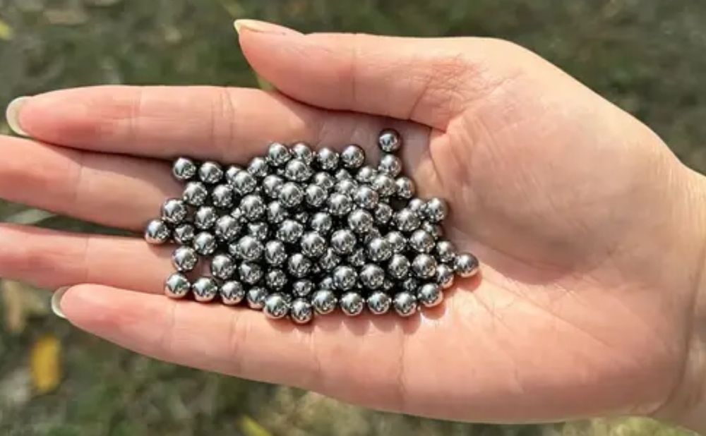 Bile din metal 6mm , bile airsoft 100buc , bile pistol din otel