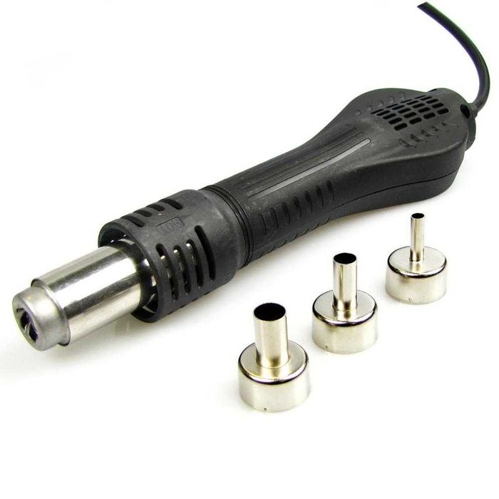 Станция за запояване AIDA 8586 с поялник, термофен, цифров дисплей