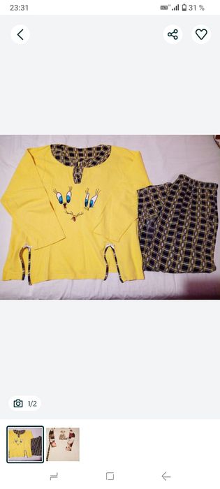 Pijama dama din bumbac