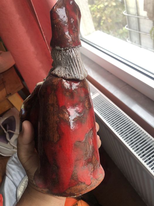 Mos Nicolae figurina ceramica hand made