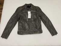 Geacă de piele naturală biker Zara - limited edition