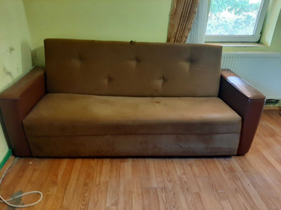 Canapea extensibilă maro