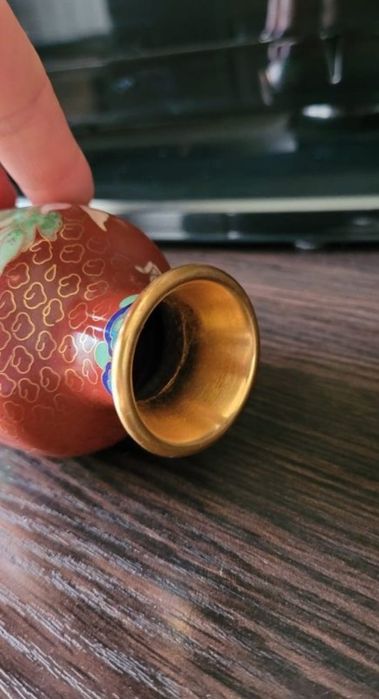 Vaza Cloisonne bronz, colectie