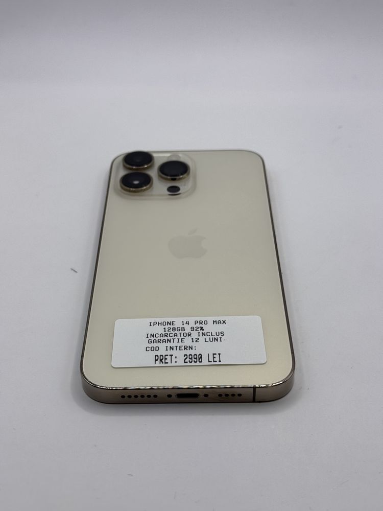 Magazin vinde iphone 14 pro max 128gb 92% garantie