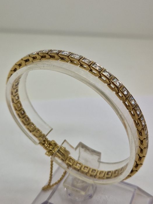 Brățară aur 14k cu Diamante naturale