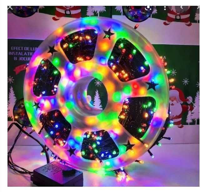 Instalatie de Craciun 100m cu leduri multicolore