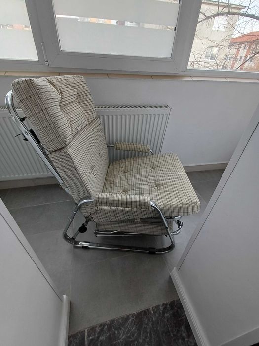 Fotoliu extensibil cadru inox