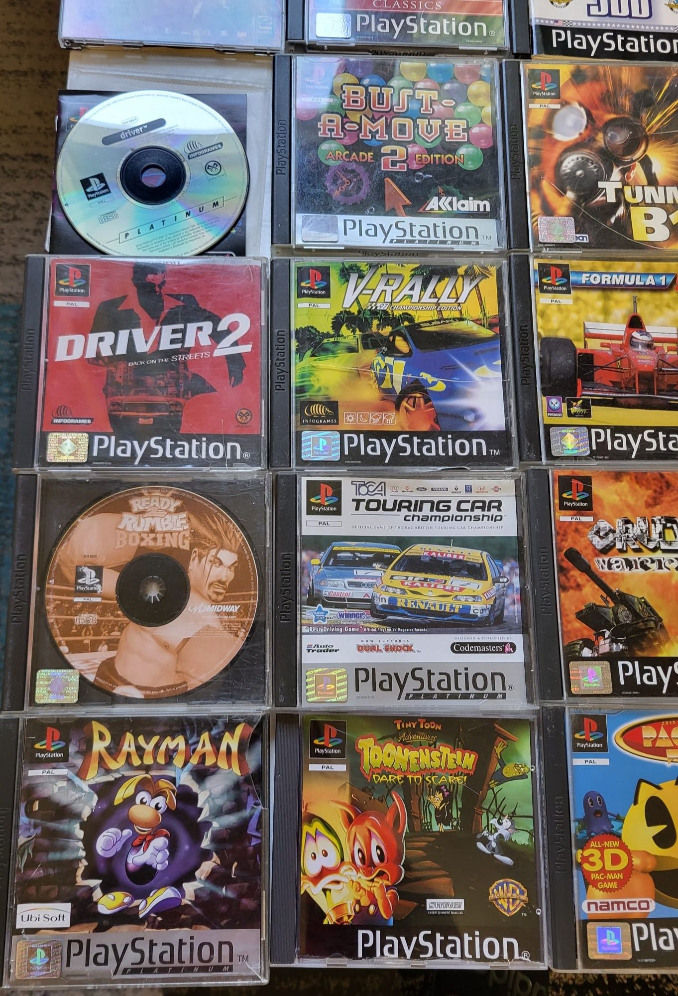 Joc Playstation 1. Driver. Pac- Man. Rayman. Formula 1.