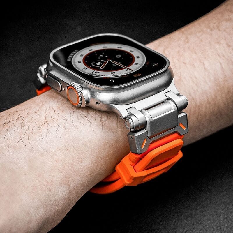 Титаниева TPU Каишка за Apple Watch Ultra/SE/SE2/10/9/8/7/6/5/4