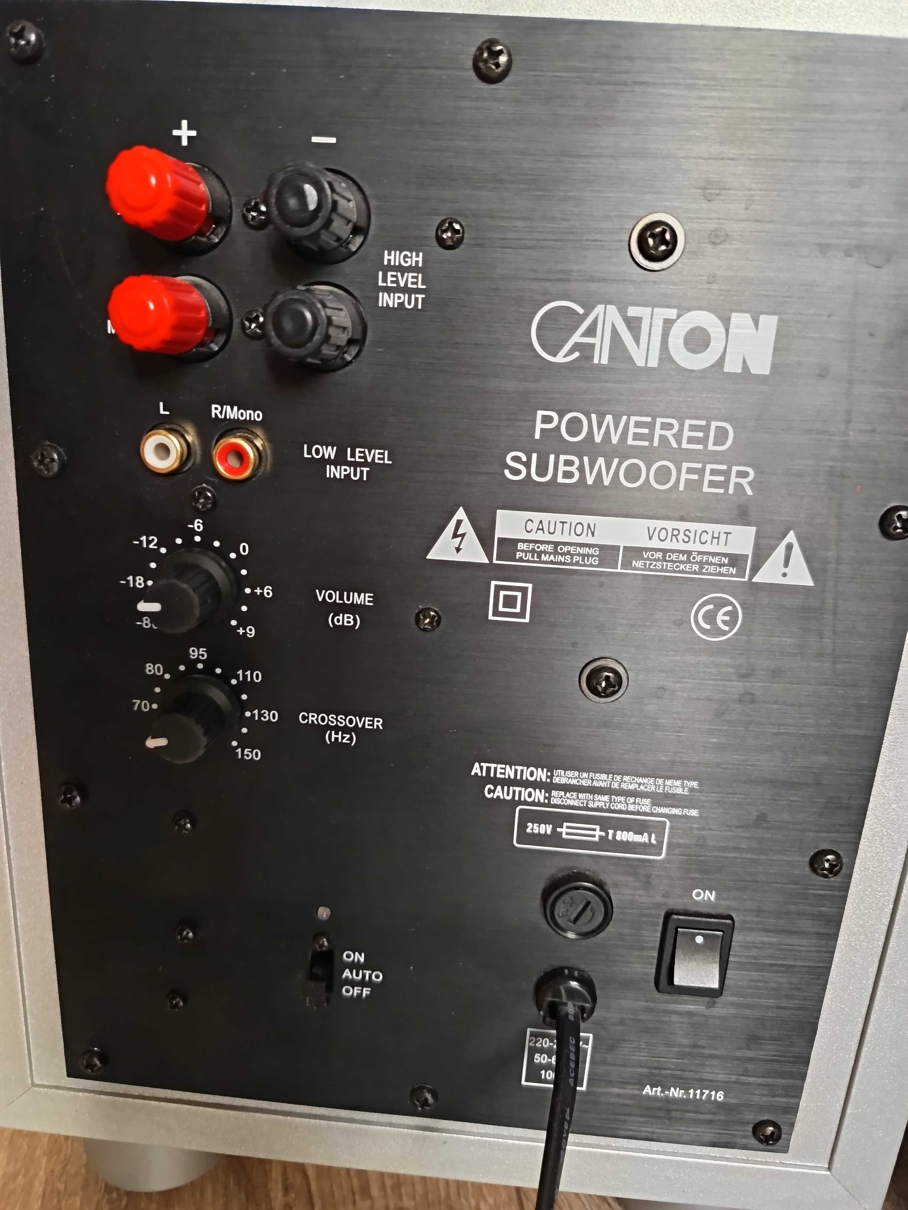 Canton AS 60 AX – активен субуфер говорителя топ, усилвателя дефектен