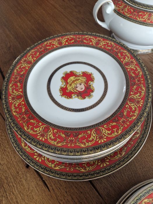 Set porțelan lux Baroque Gold – stil Versace – 6 persoane – nou!