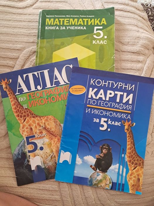 Помагала за 5 клас- математика и география