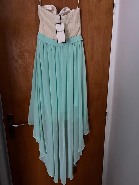 Rochie lunga turcoaz noua