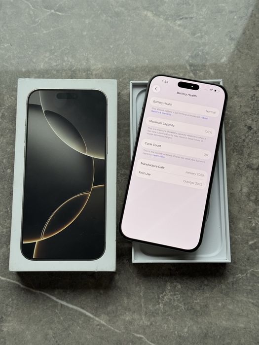 НОВ! iPhone 16 Pro Max 256GB ГАРАНЦИЯ!