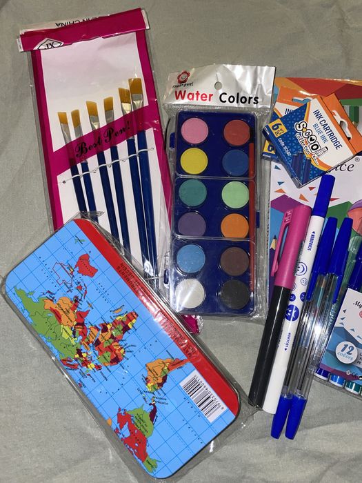 Set complet rechizite școlare, papetarie școală
