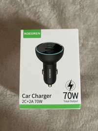 Recoren Fast Charge Зарядно за кола 70w usb c