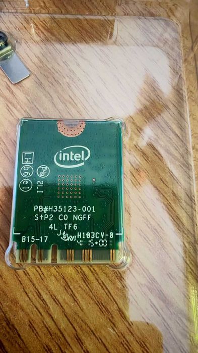 Placa Wi-Fi (802.11ac) + Bluetooth 5.2 - Intel 3165NGW, dual band