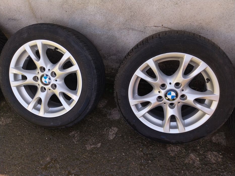 ПЕРФЕКТНИ Оригинални Алуминиени джанти 16 ET44 7J с летни гуми БМВ/BMW