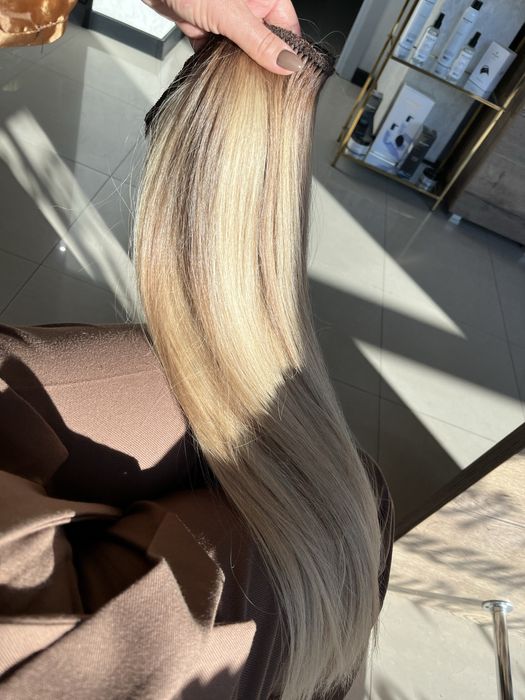 100% Естествена коса без примеси- високо качество. 150 гр. 55 см.