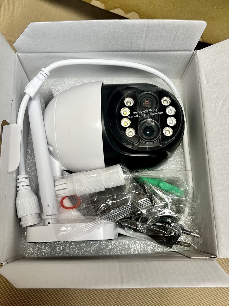 Camera ip wifi 5mpx биокулярна двойна  icsee smart безжична камера