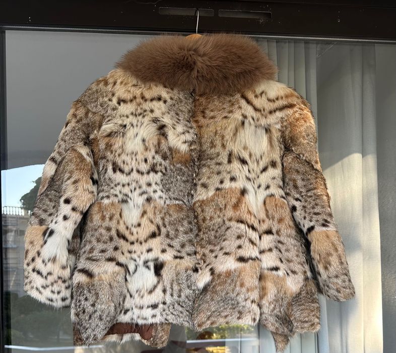 Haină scurtă de blană lynx