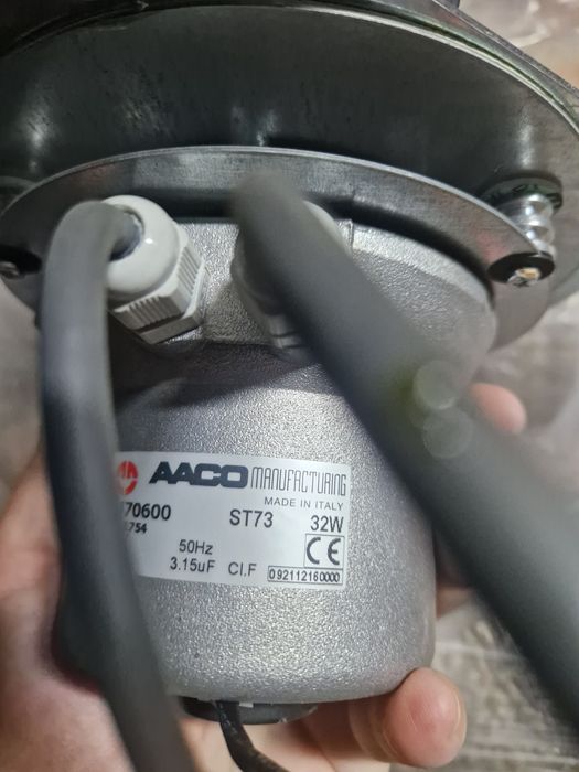 Ventilator gaze arse, Alfa-Plam, AACO ST73, 32 W, pentru cazan peleti