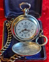 Старинен Османски  джобен часовник с кюстек и ключ