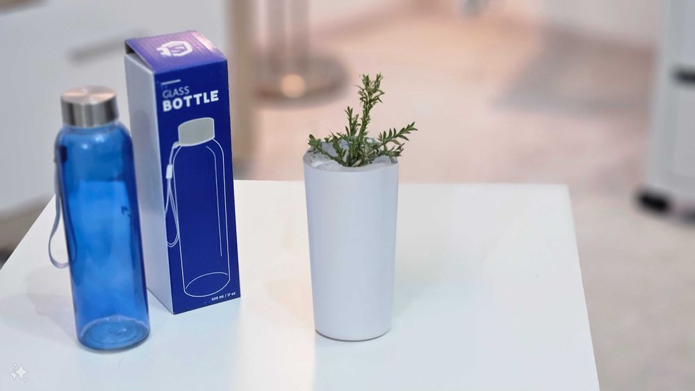 Cana sticla 500ml cu snur NOU