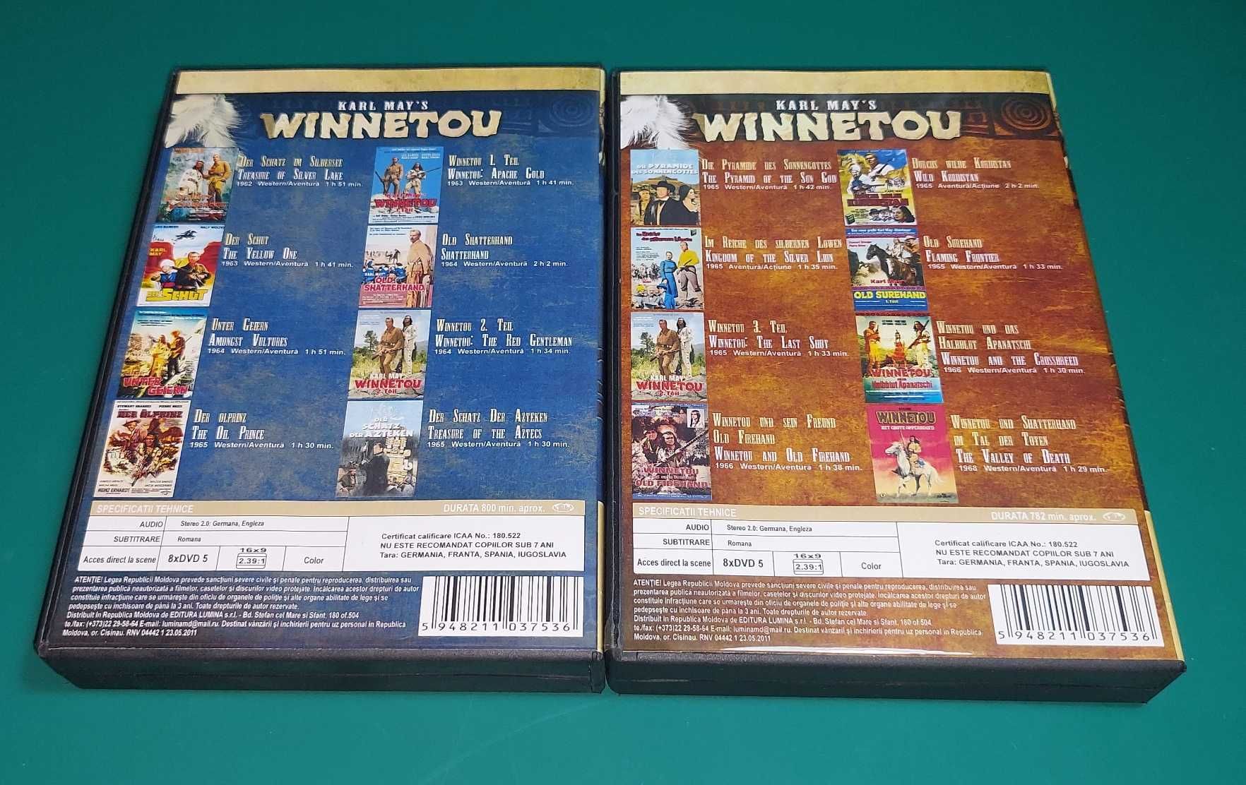 Winnetou Collection - 16 DVD subtitrate romana