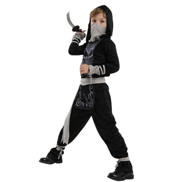 Costum Ninja asasin ARIN®, cu accesorii, 5-7 ani, 110-120 cm, baieti