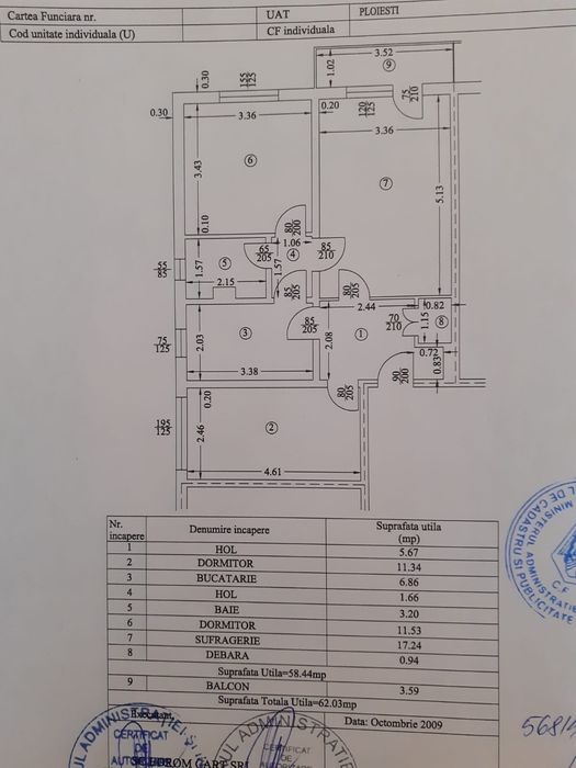 Apartament 3 camere,Nord,Rapsodiei