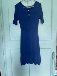 Платье женское синее