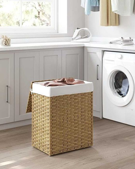 Кош за съхранение SONGMICS, 90 литра кош за мръсно пране