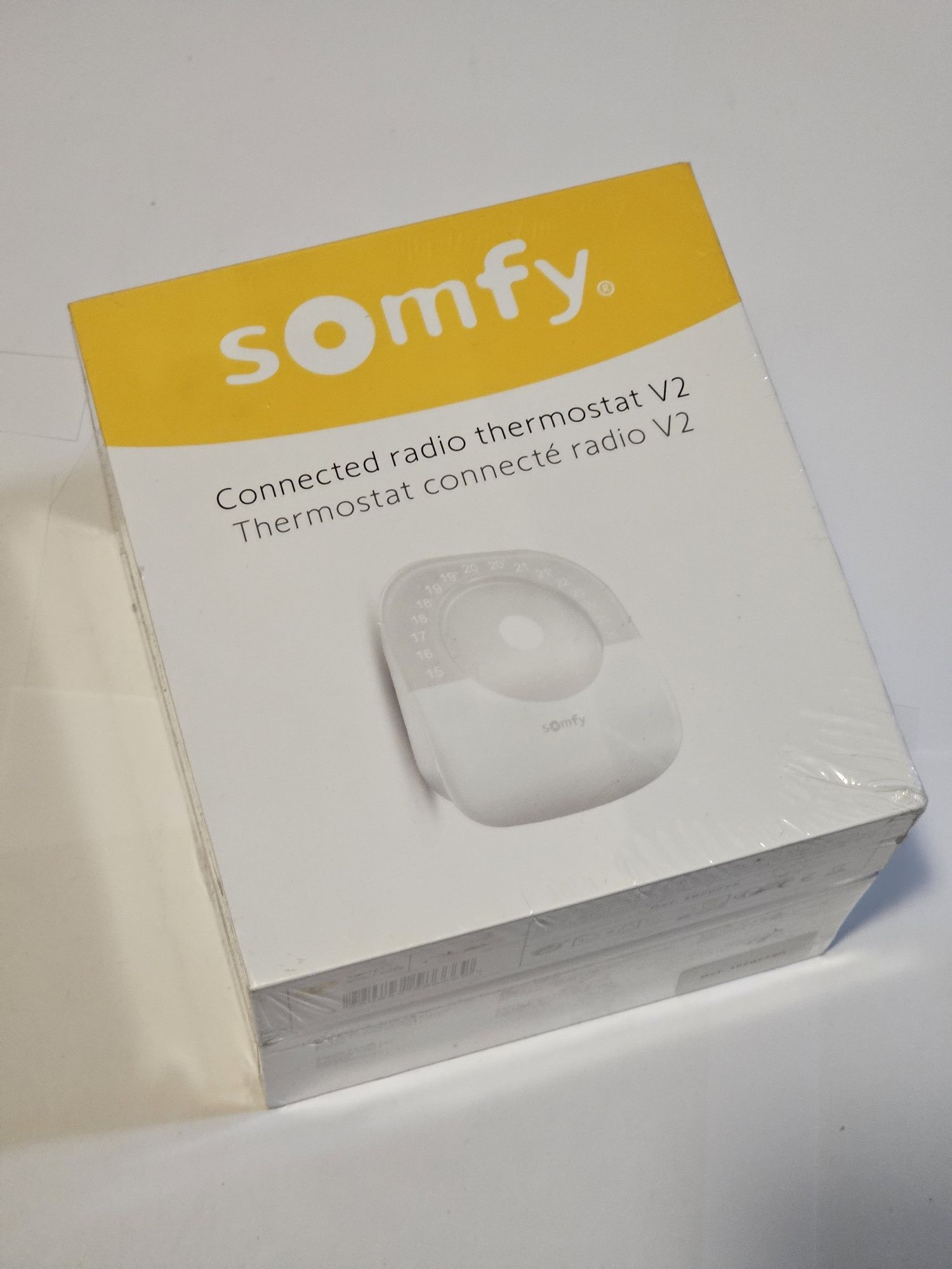 Termostat inteligent V2 Somfy cu senzor de umiditate incorporat, Wi-Fi