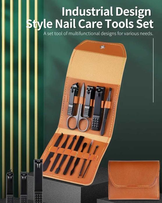 Trusă unghii 6/16 piese – Manichiură și pedichiură completă