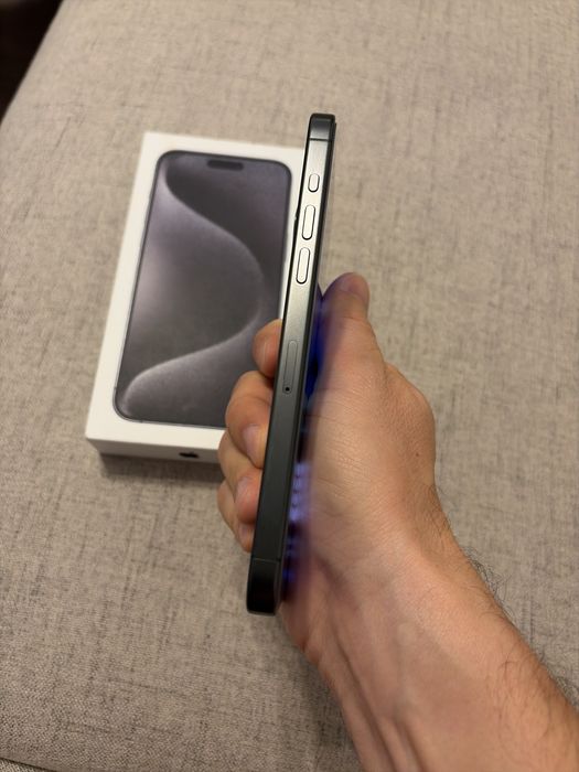 iphone 15 pro max 256gb black titanium, ca nou, ,baterie 93%