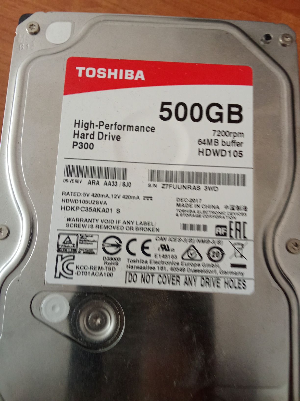Жесткий диск HDD 500Gb