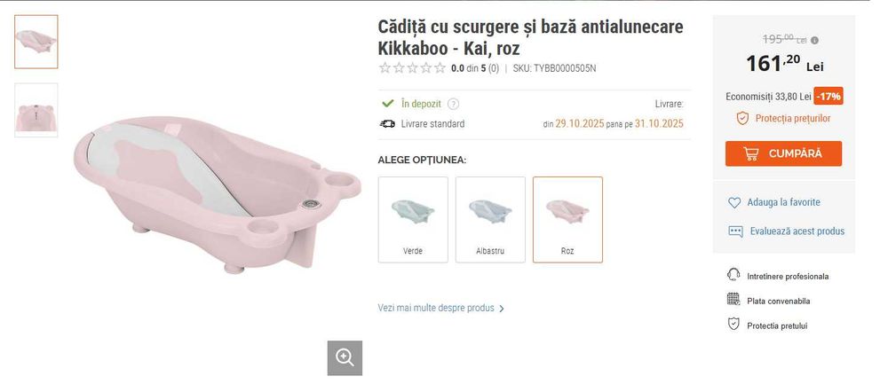 Cadita cu termometru si suport de imbaiere