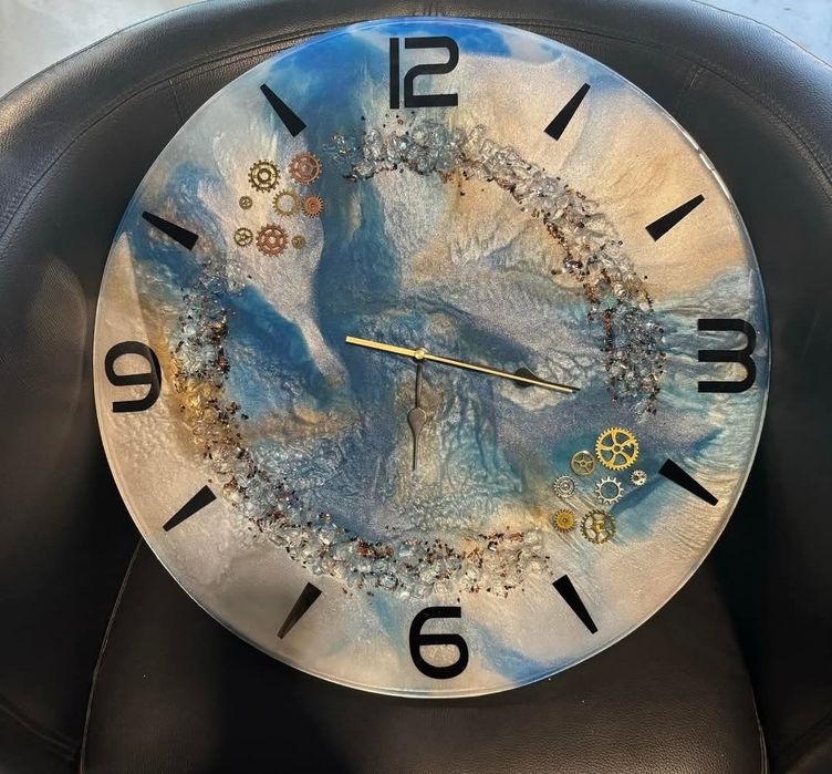 Ceas perete rasina epoxy