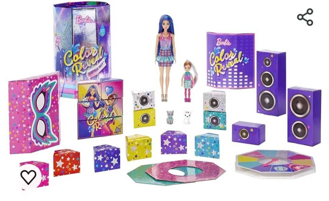 Огромен Нов комплект Barbie party surprise  с над 50 изненади