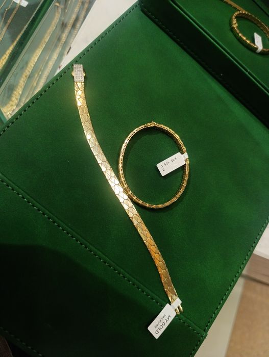 Золотое браслет, производства Турции Проба 585, вес 9,10