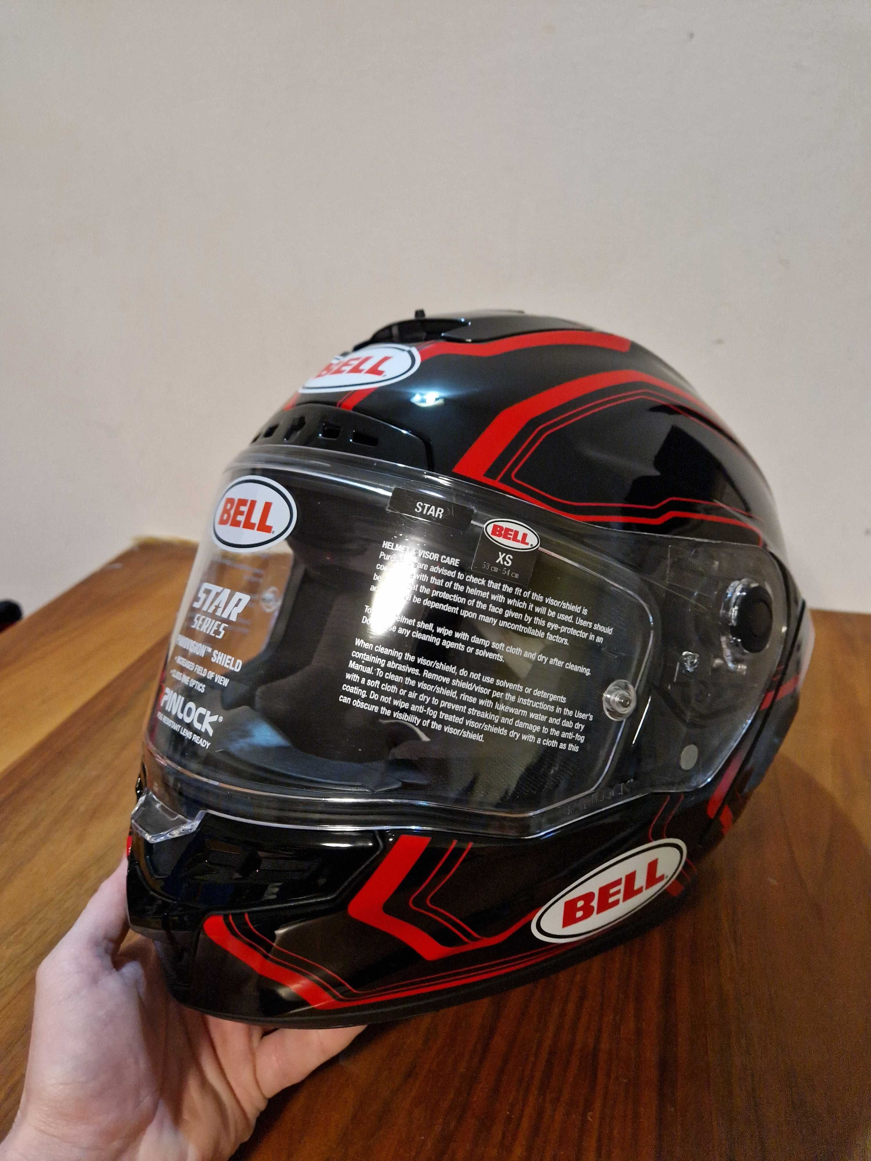 Casca moto Bell Star Pace Red , marimea xs, noua!