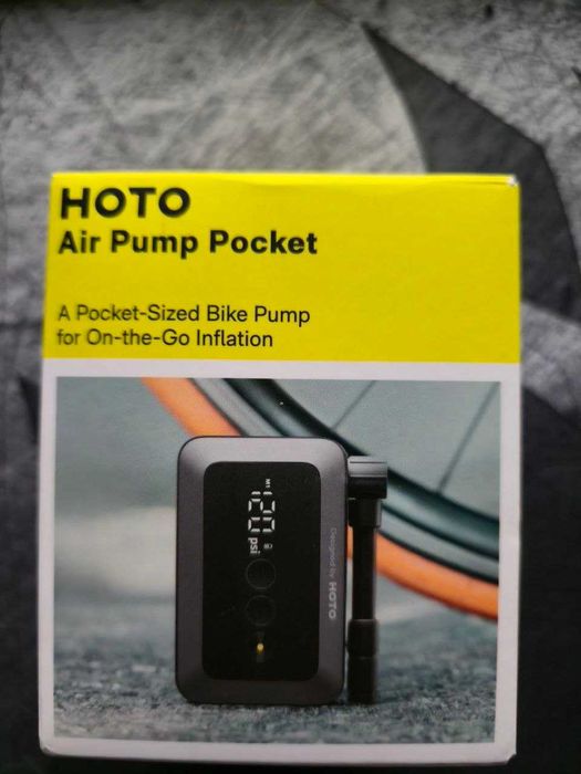 Mini compresor HOTO Air Pump Pocket – 150 PSI, USB-C - Nou