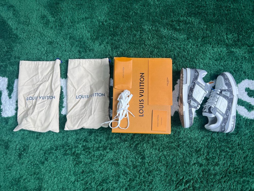 LV Trainer Grey Denim Monogram marimea 43 noi